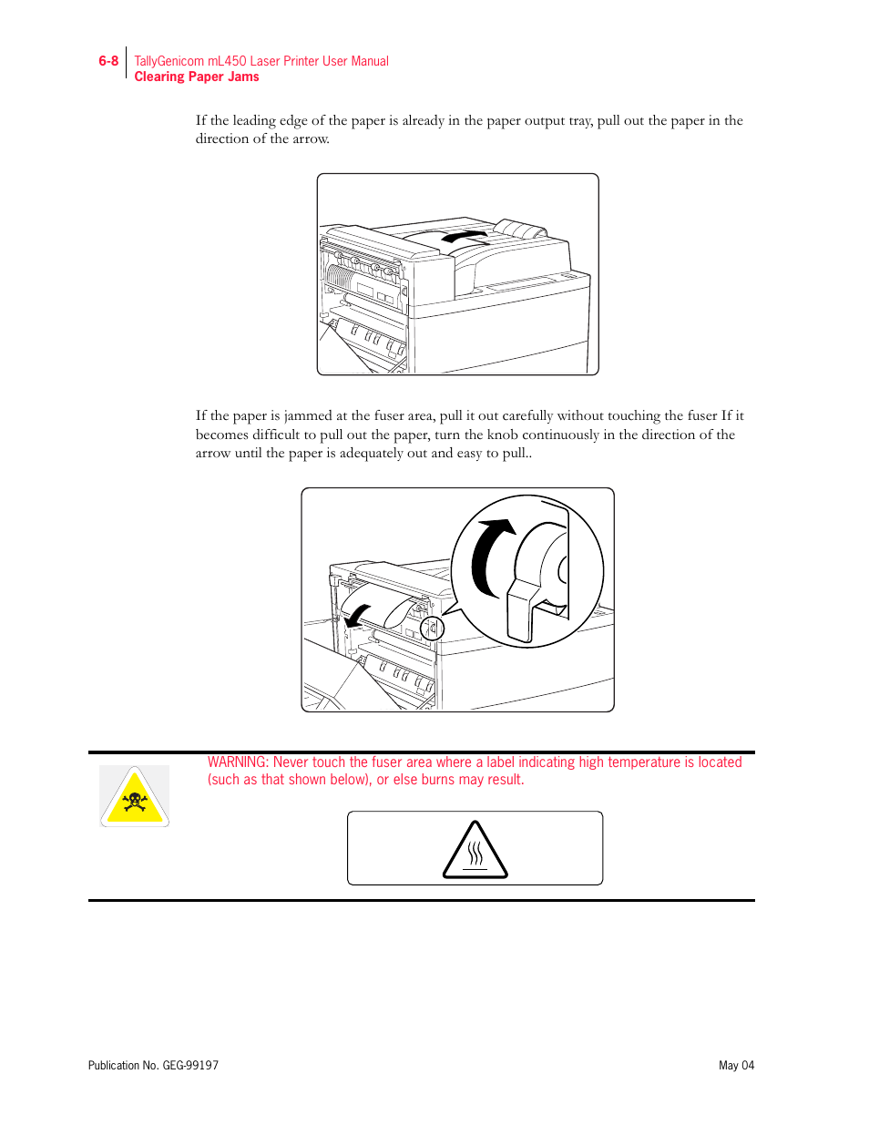 Tally Genicom mL450 User Manual | Page 150 / 232