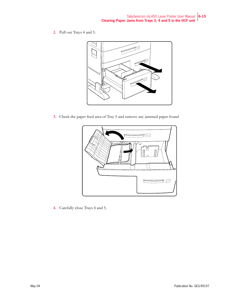 Tally Genicom mL450 User Manual | Page 157 / 232