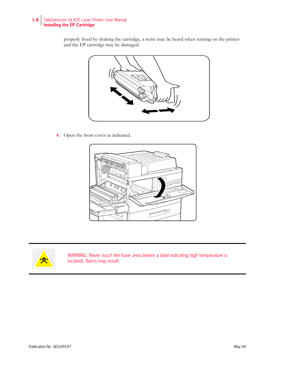 Tally Genicom mL450 User Manual | Page 28 / 232