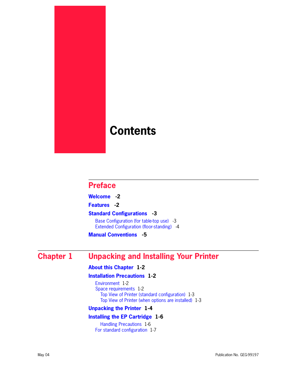 Tally Genicom mL450 User Manual | Page 5 / 232