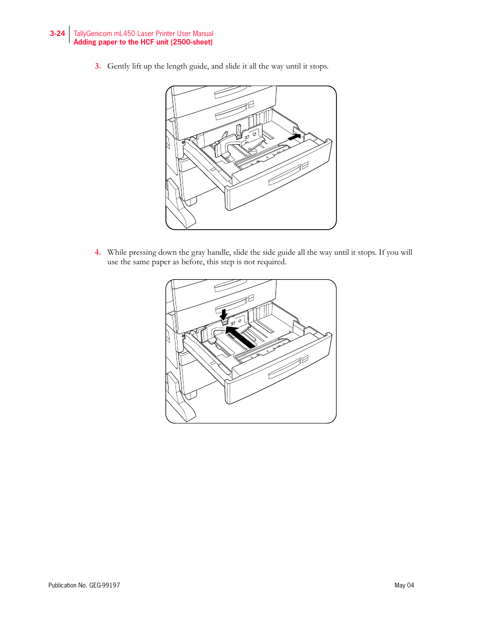 Tally Genicom mL450 User Manual | Page 76 / 232