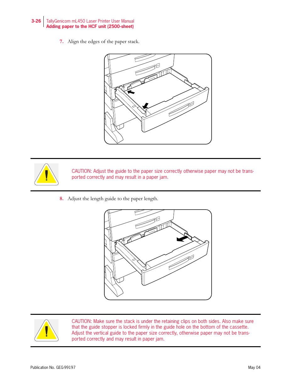 Tally Genicom mL450 User Manual | Page 78 / 232