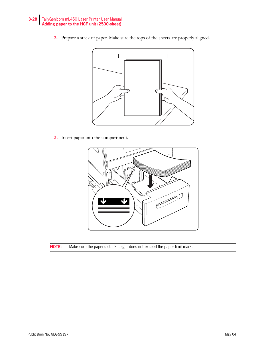Tally Genicom mL450 User Manual | Page 80 / 232