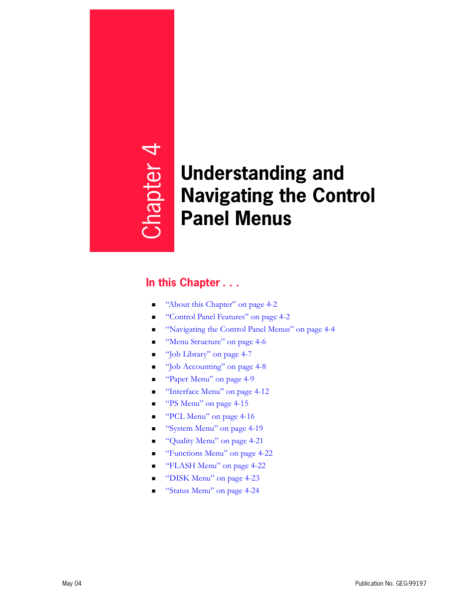 Chapter 4 | Tally Genicom mL450 User Manual | Page 83 / 232