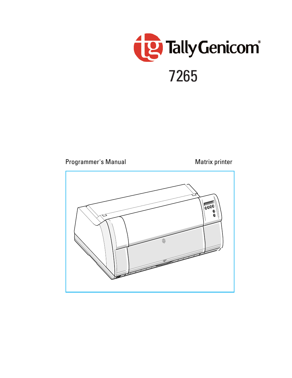 Tally Genicom Matrix Printer User Manual | 409 pages