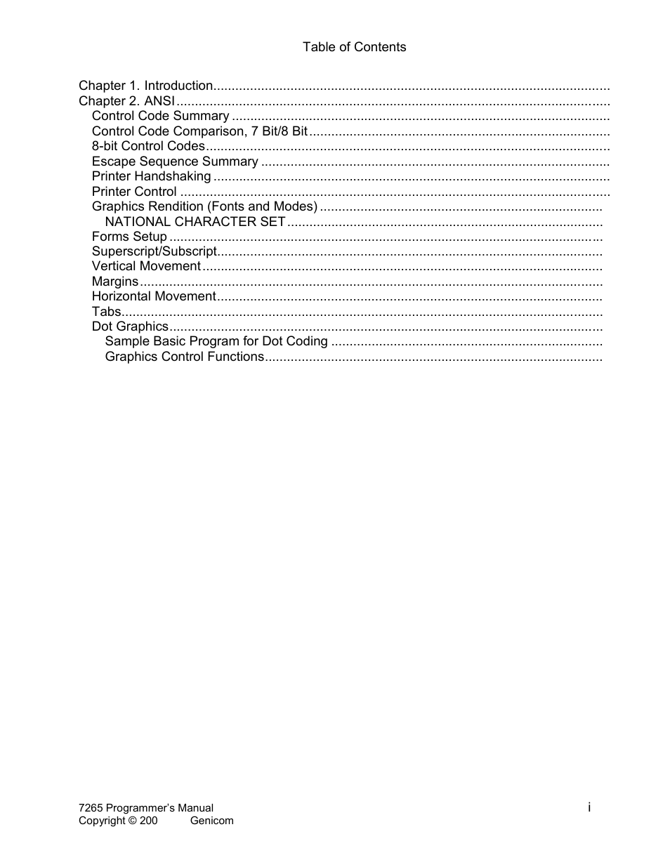 Tally Genicom Matrix Printer User Manual | Page 2 / 409