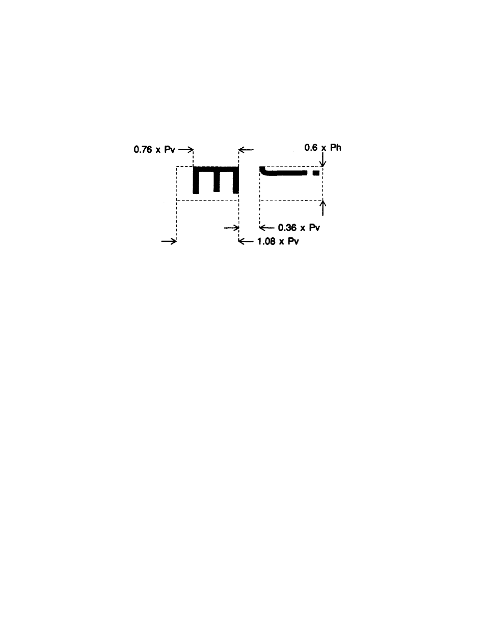 Oversized character dimensions - 90 o and 270 o, Vertical position-relative in oversized | Tally Genicom Matrix Printer User Manual | Page 74 / 409