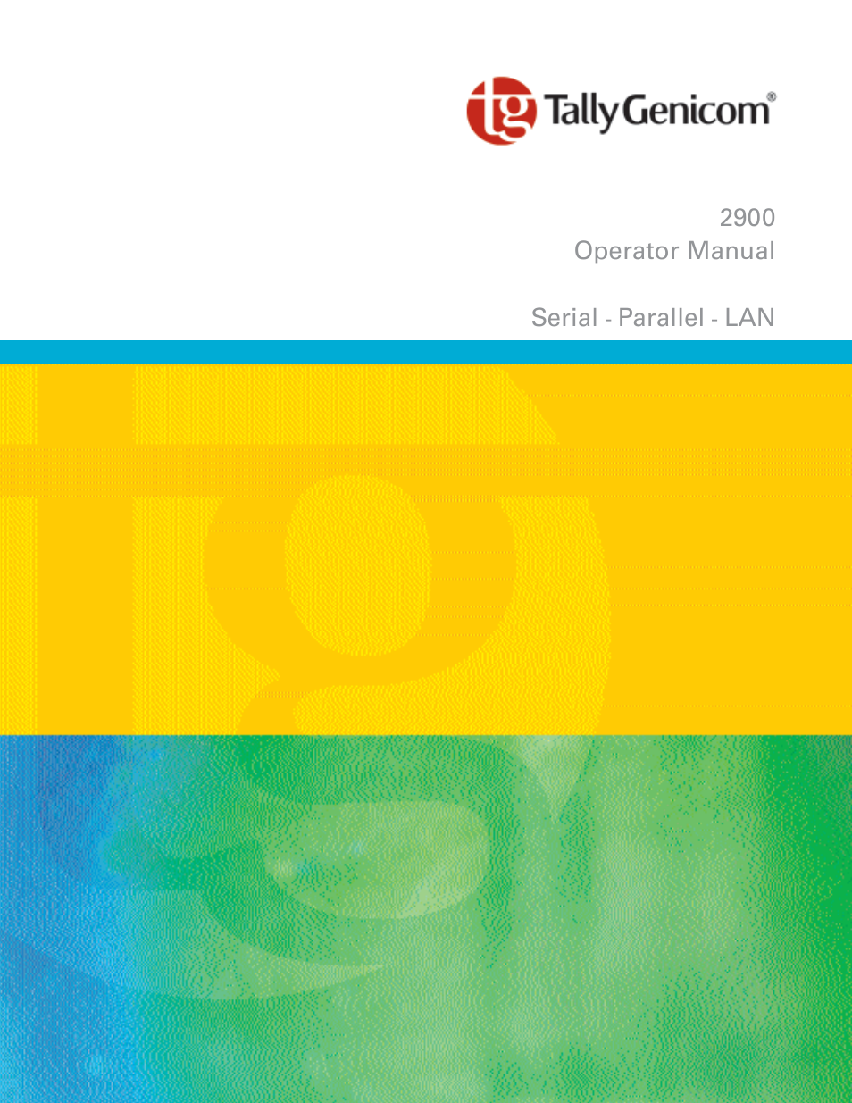 Tally Genicom 2900 User Manual | 84 pages