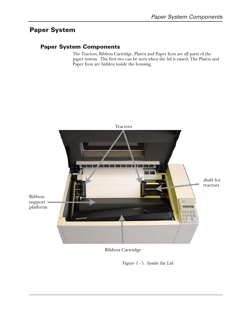 Paper system | Tally Genicom 2900 User Manual | Page 15 / 84