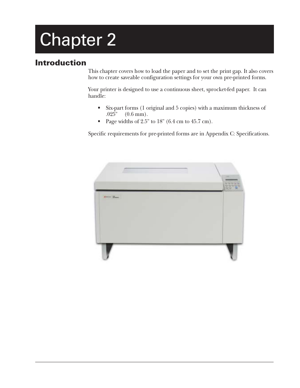 Chapter 2 | Tally Genicom 2900 User Manual | Page 21 / 84
