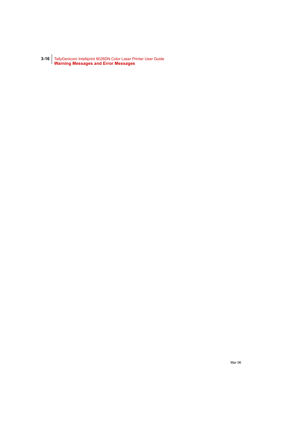 Tally Genicom Intelliprint 8026DN User Manual | Page 102 / 260