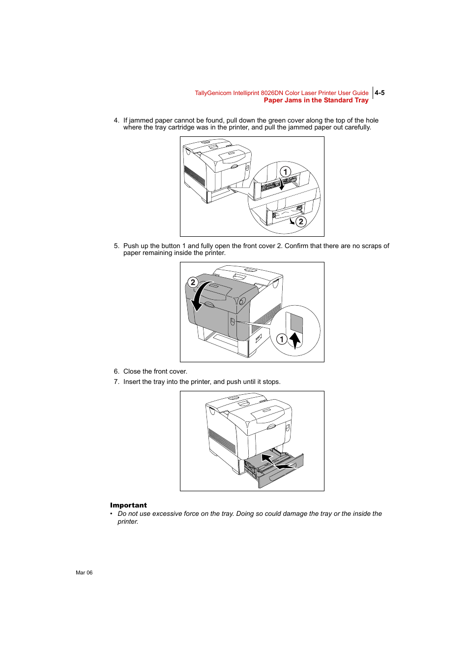 Tally Genicom Intelliprint 8026DN User Manual | Page 107 / 260