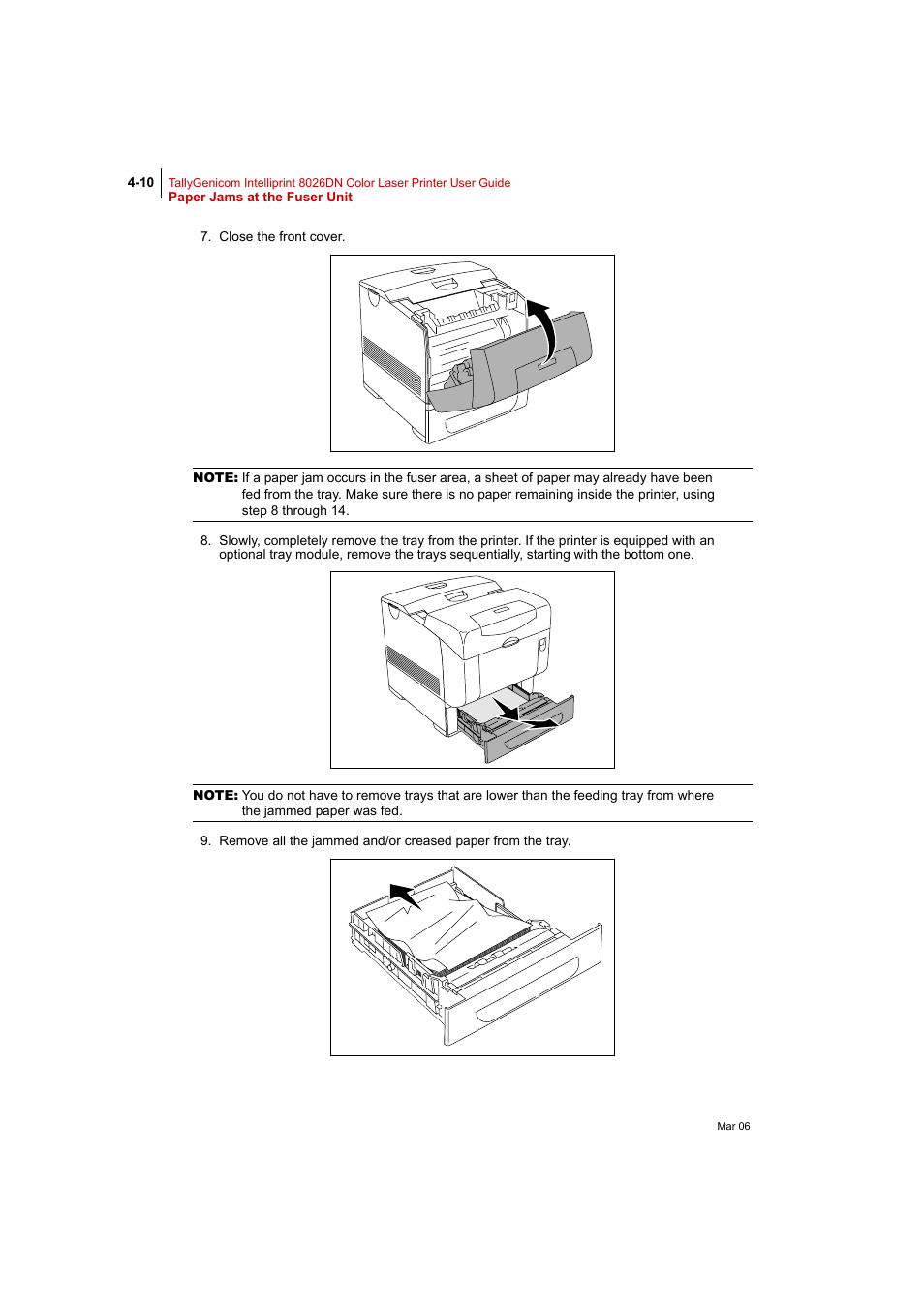 Tally Genicom Intelliprint 8026DN User Manual | Page 112 / 260