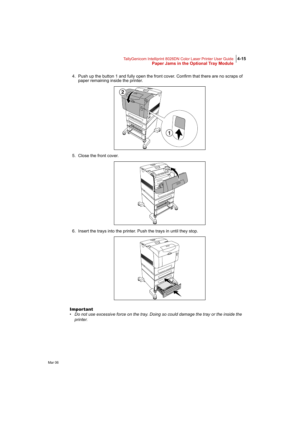 Tally Genicom Intelliprint 8026DN User Manual | Page 117 / 260