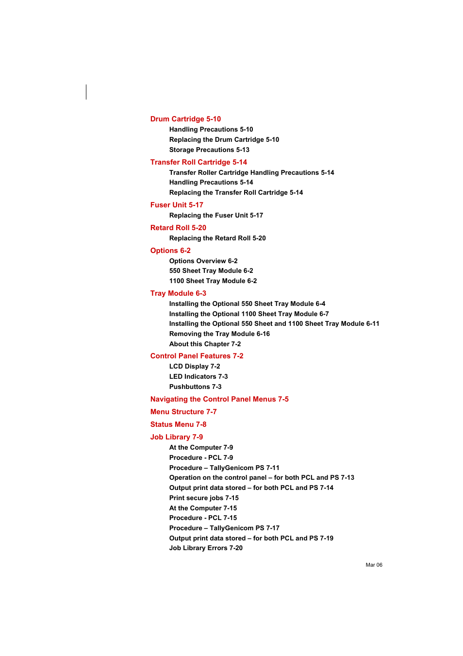 Tally Genicom Intelliprint 8026DN User Manual | Page 12 / 260
