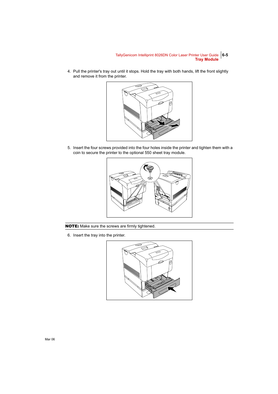 Tally Genicom Intelliprint 8026DN User Manual | Page 145 / 260