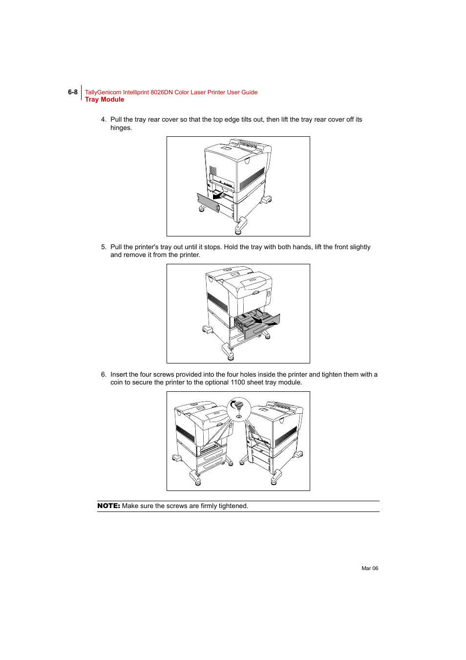 Tally Genicom Intelliprint 8026DN User Manual | Page 148 / 260