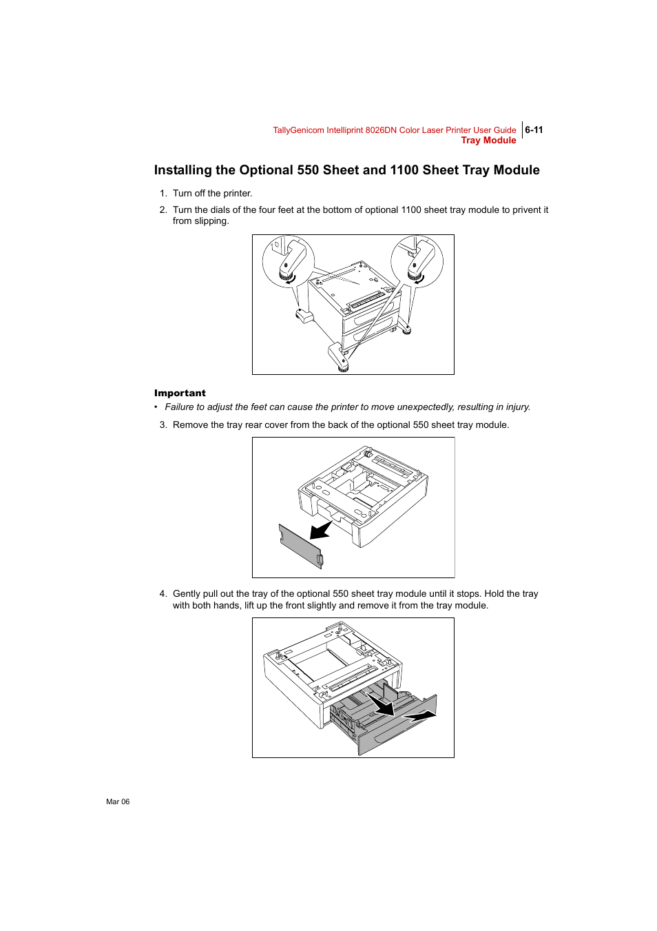 Tally Genicom Intelliprint 8026DN User Manual | Page 151 / 260