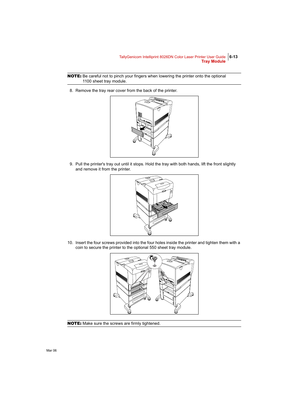 Tally Genicom Intelliprint 8026DN User Manual | Page 153 / 260