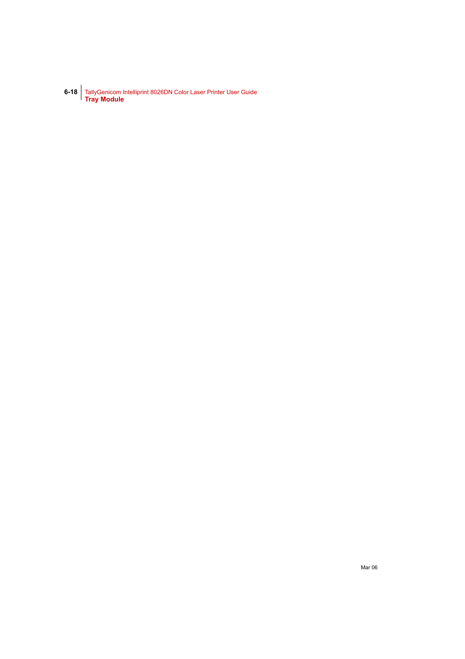 Tally Genicom Intelliprint 8026DN User Manual | Page 158 / 260