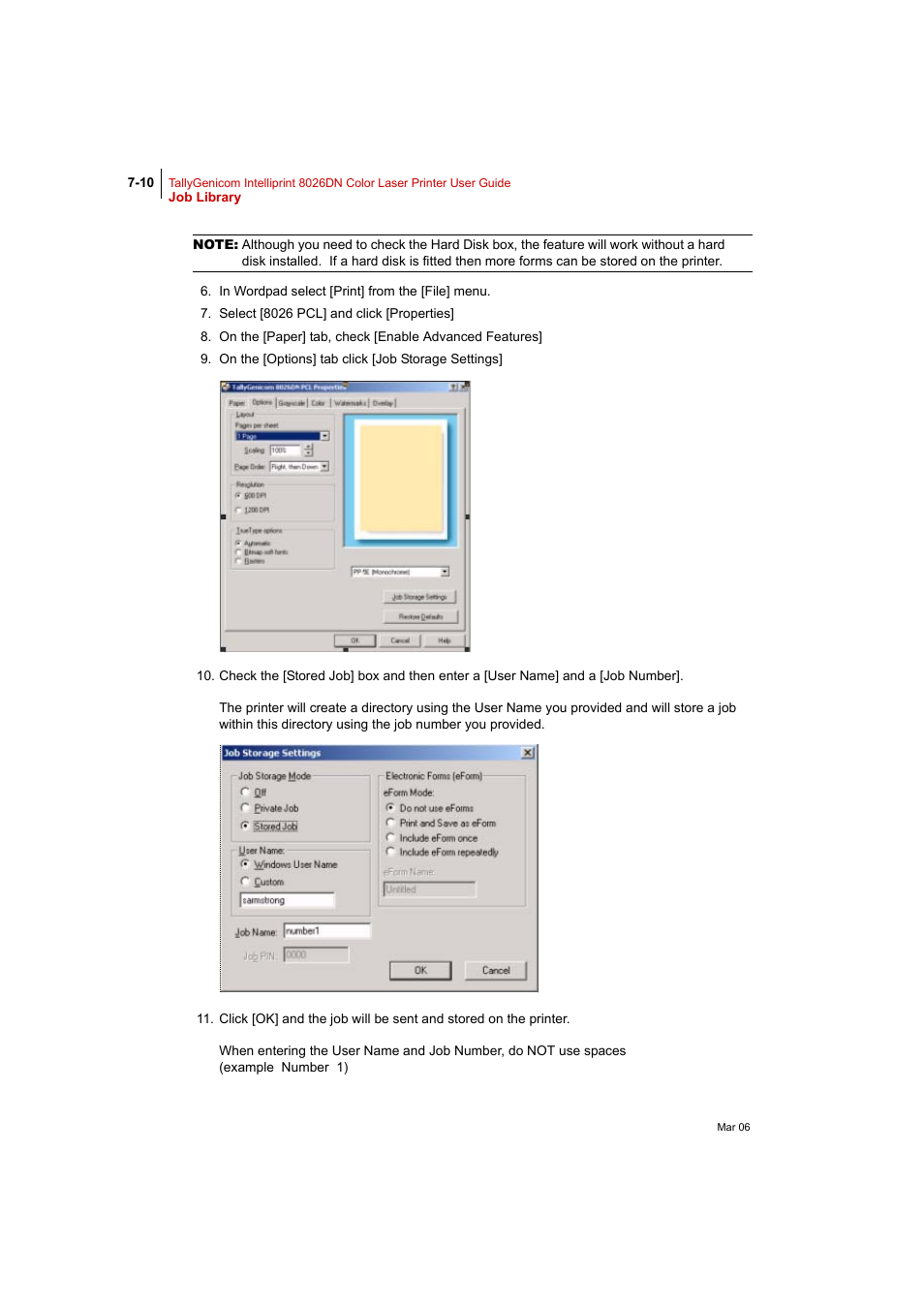 Tally Genicom Intelliprint 8026DN User Manual | Page 168 / 260