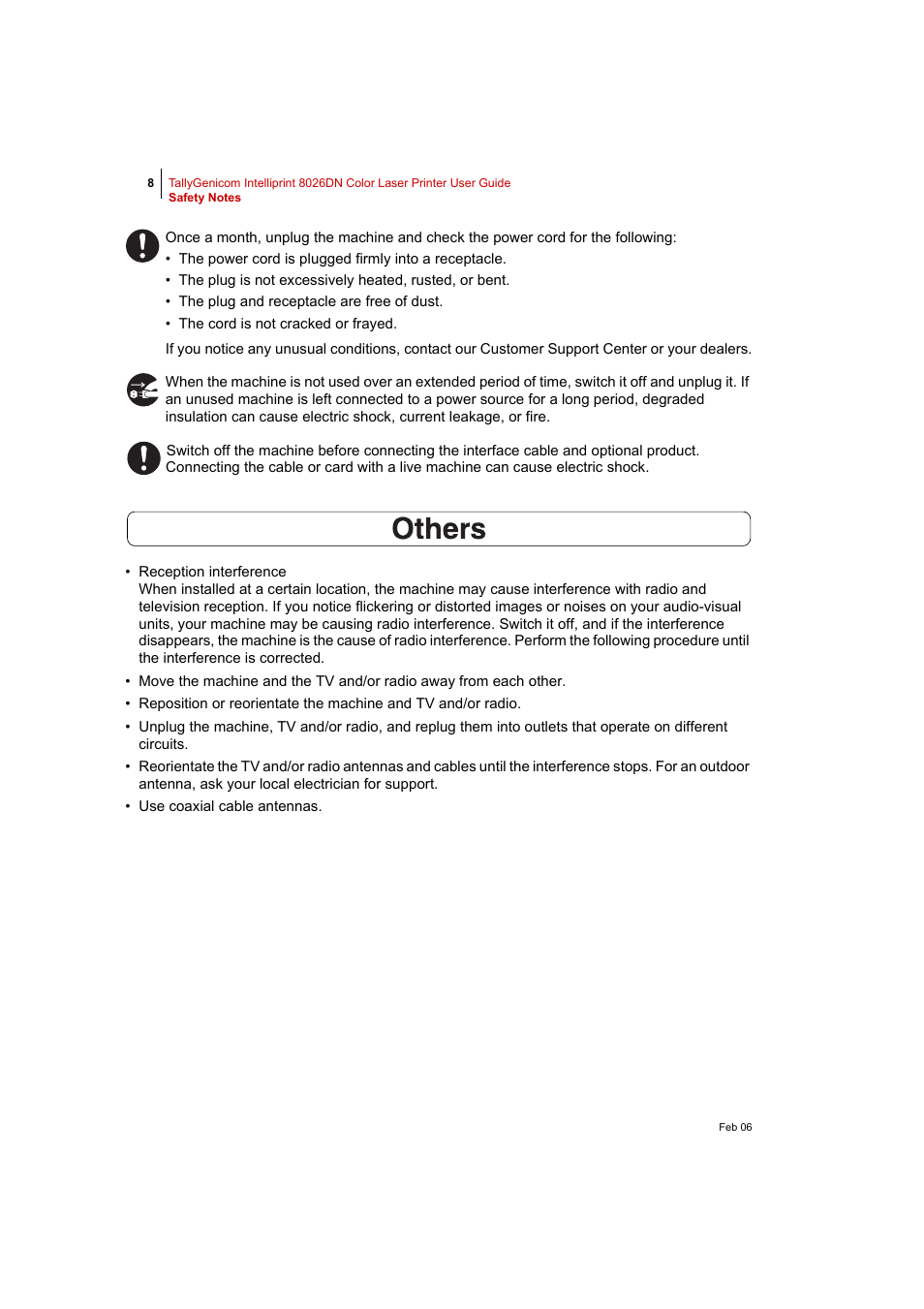 Tally Genicom Intelliprint 8026DN User Manual | Page 22 / 260
