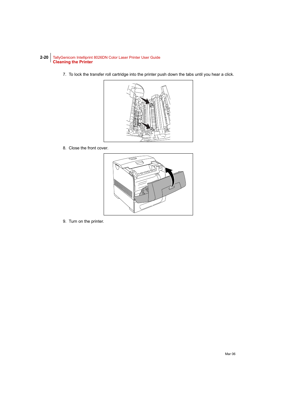 Tally Genicom Intelliprint 8026DN User Manual | Page 76 / 260