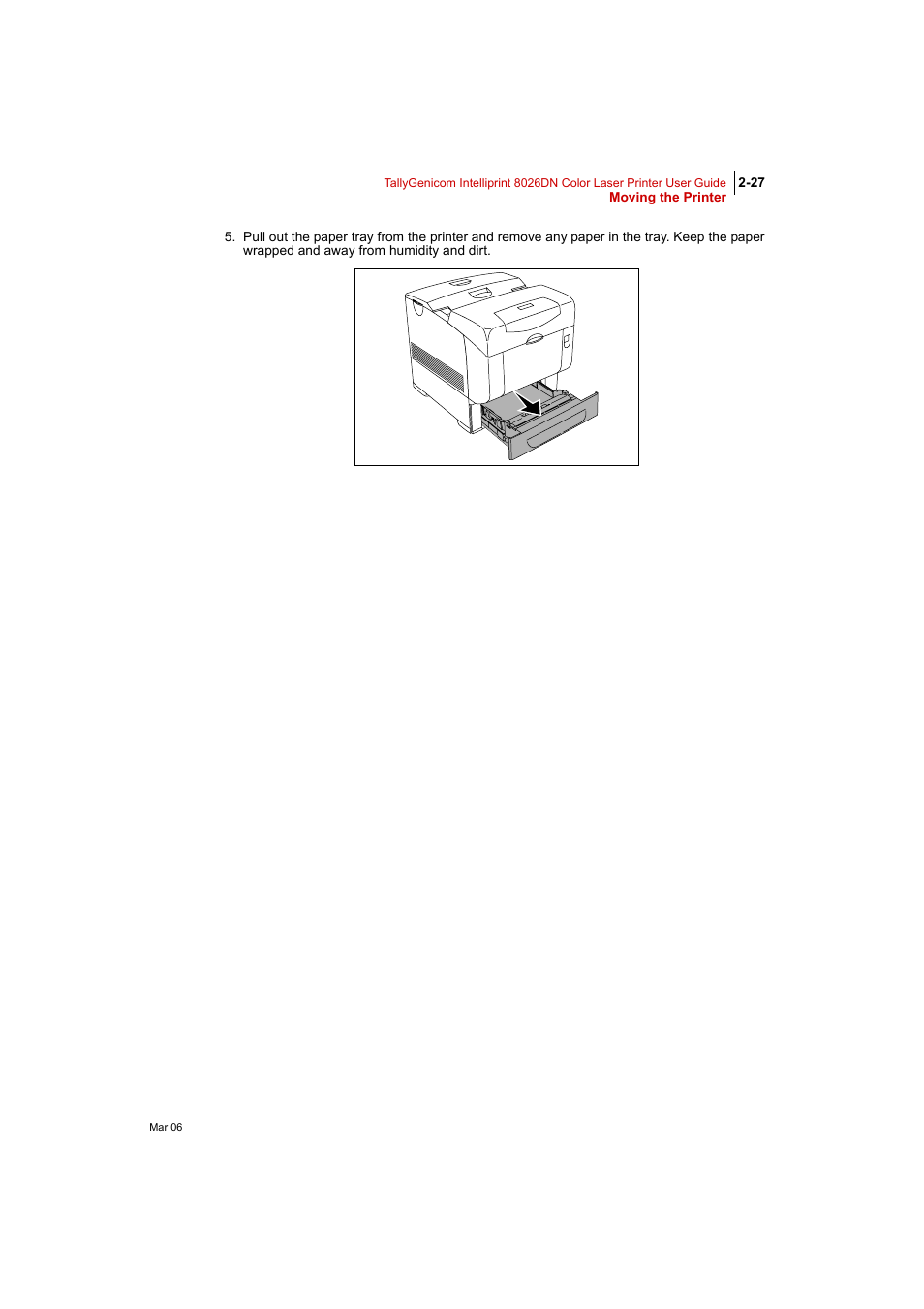 Tally Genicom Intelliprint 8026DN User Manual | Page 83 / 260