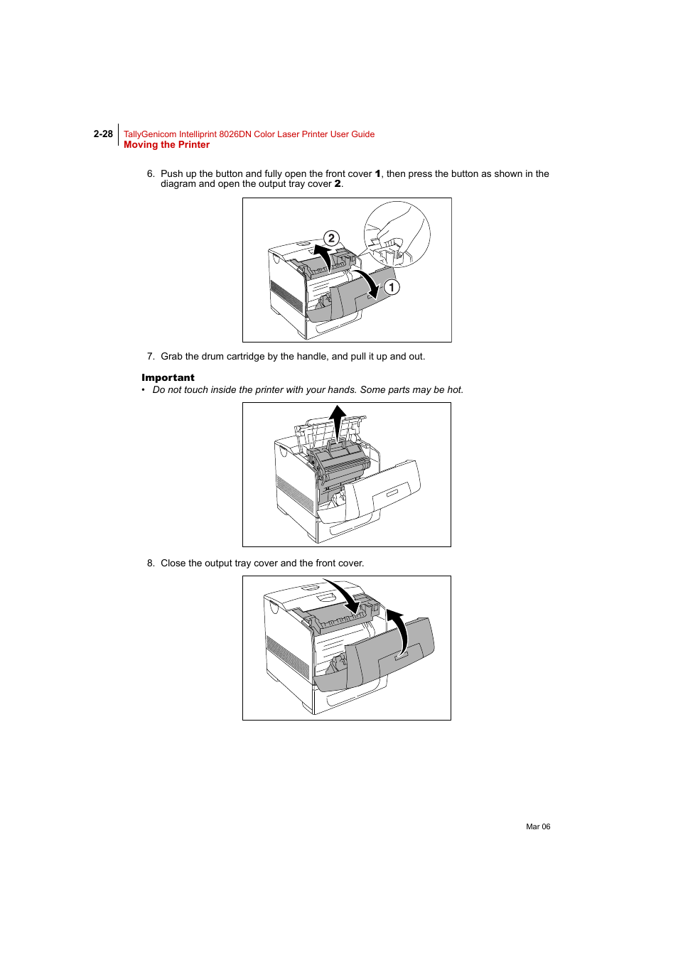 Tally Genicom Intelliprint 8026DN User Manual | Page 84 / 260