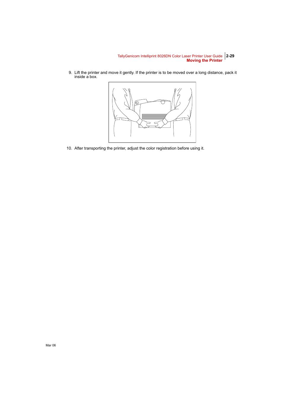 Tally Genicom Intelliprint 8026DN User Manual | Page 85 / 260