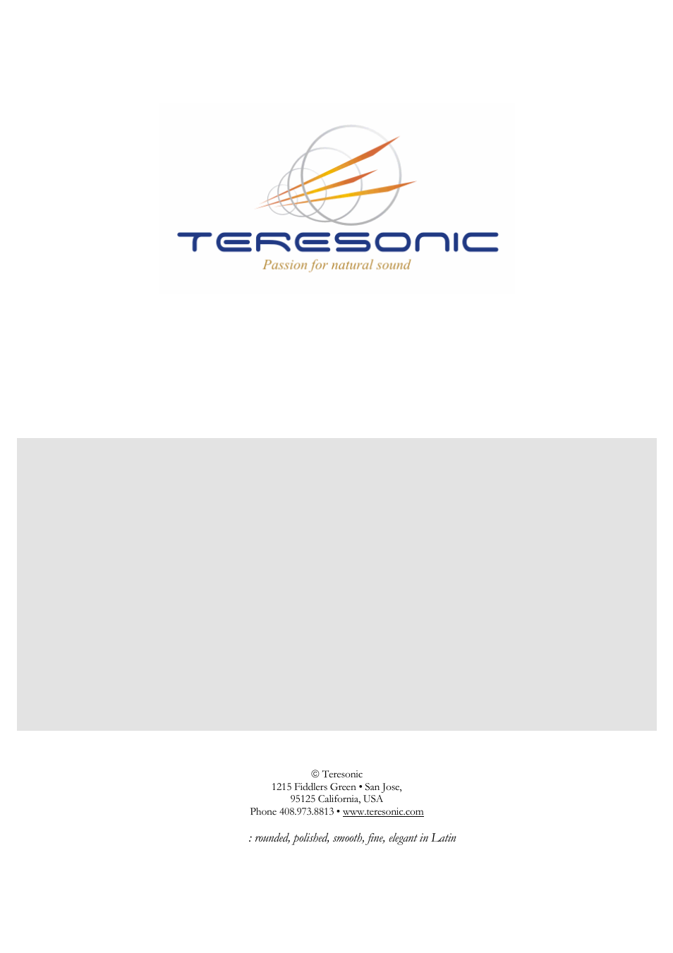 Teresonic Magnus Monitor Speakers User Manual | 20 pages