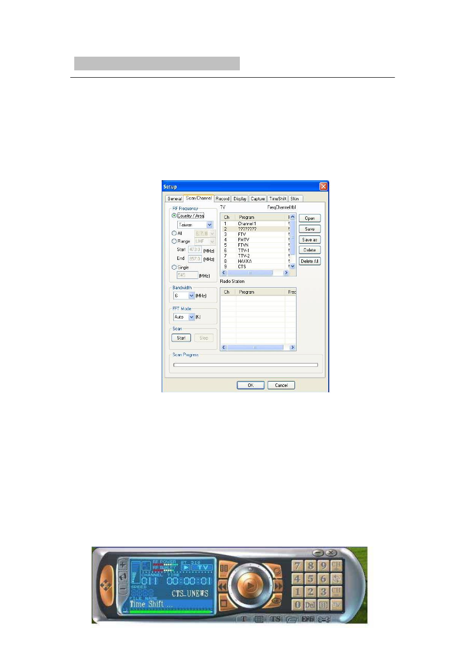 Chapter 3. system setup | Transystem DVB-T User Manual | Page 12 / 22