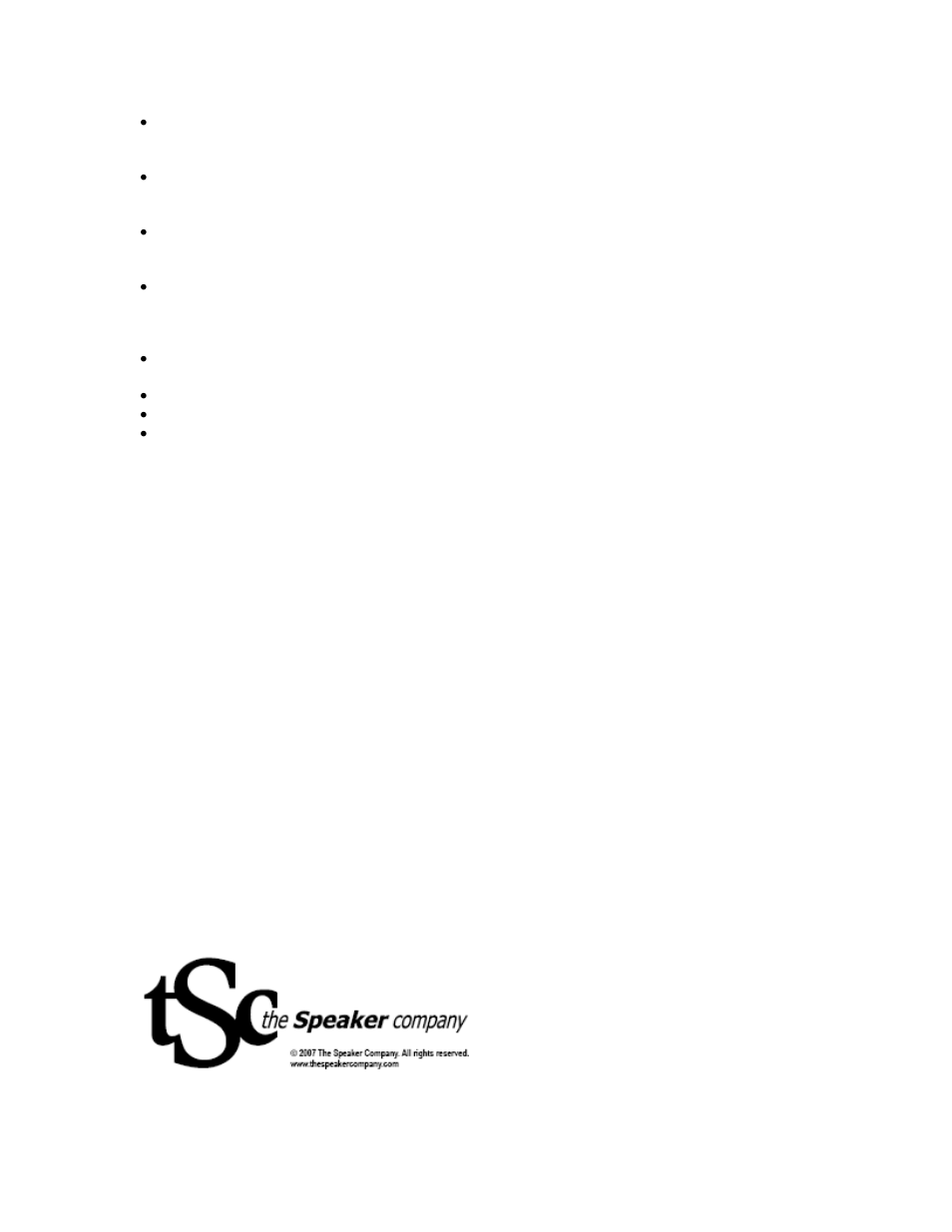 Care | The Speaker Company MM51.6 User Manual | Page 4 / 4