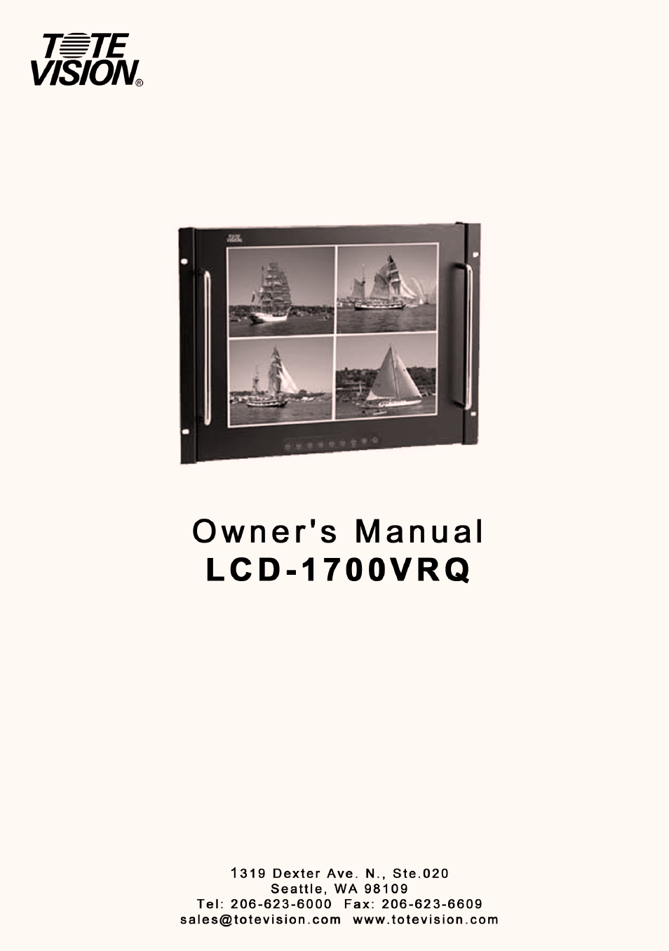 Tote Vision LCD-1700VRQ User Manual | 21 pages