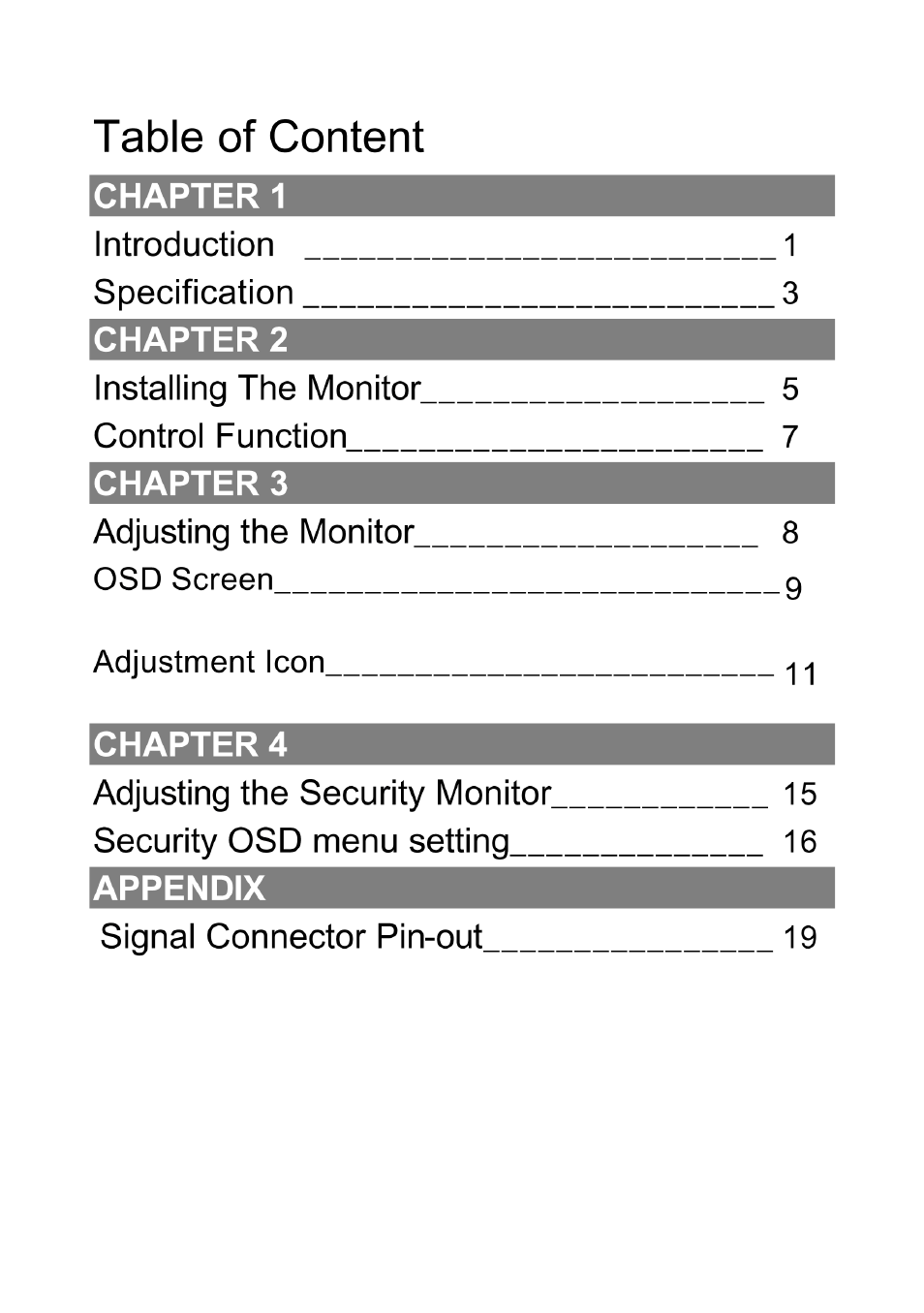Tote Vision LCD-1700VRQ User Manual | Page 2 / 21