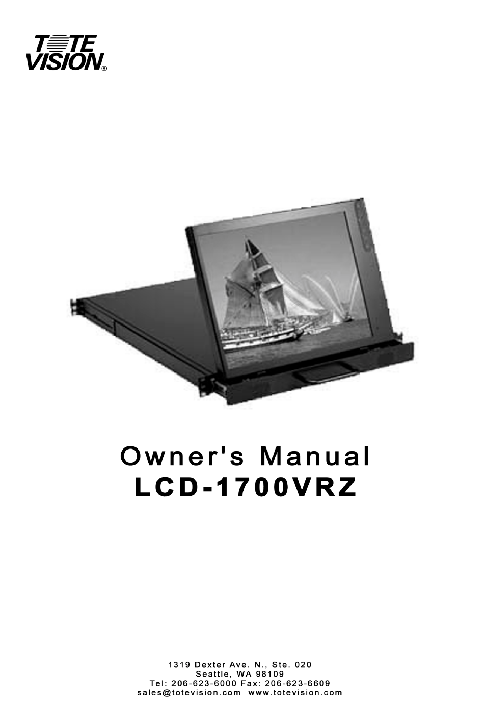 Tote Vision LCD-1700VRZ User Manual | 18 pages