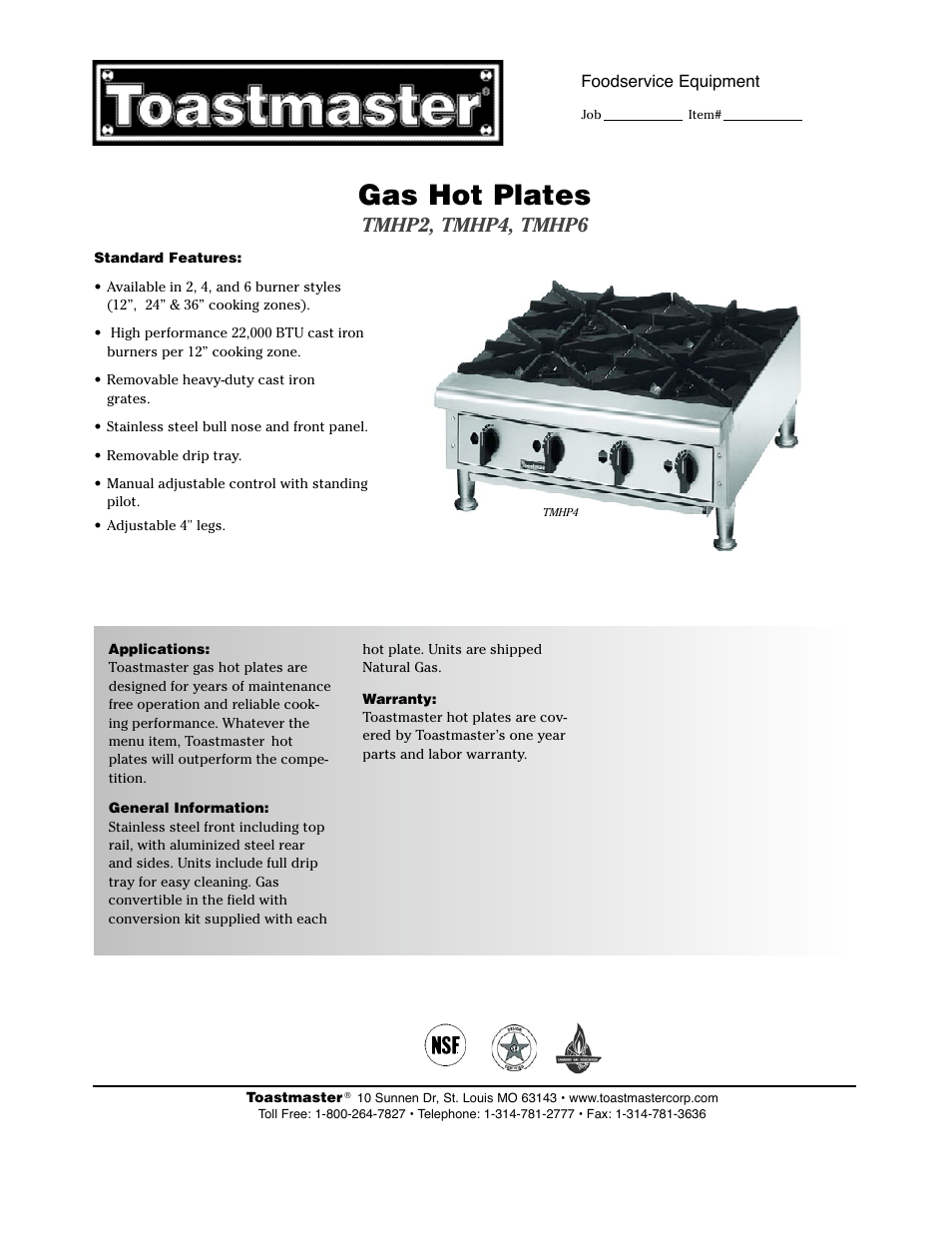Toastmaster &36 User Manual | 2 pages