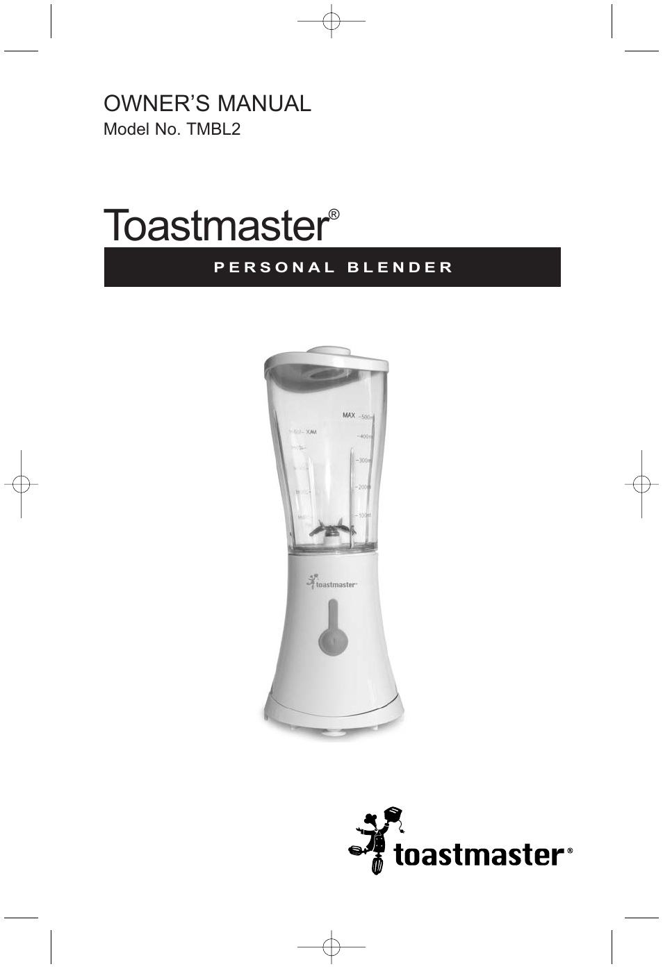 Toastmaster TMBL2 User Manual | 9 pages
