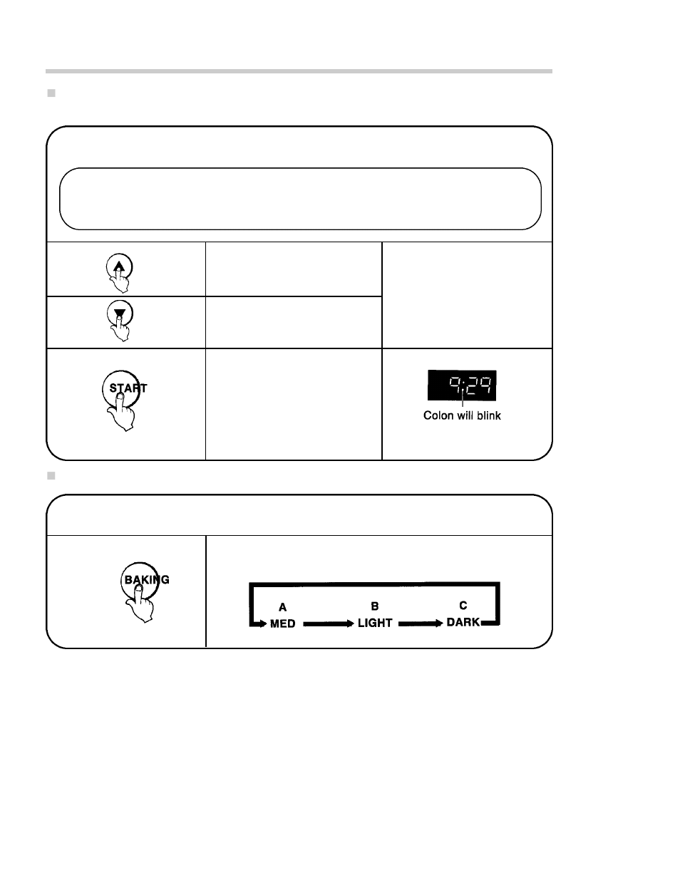 Programming the delay timer (bread or dough), Baking control (bread) | Toastmaster 1188 User Manual | Page 16 / 63