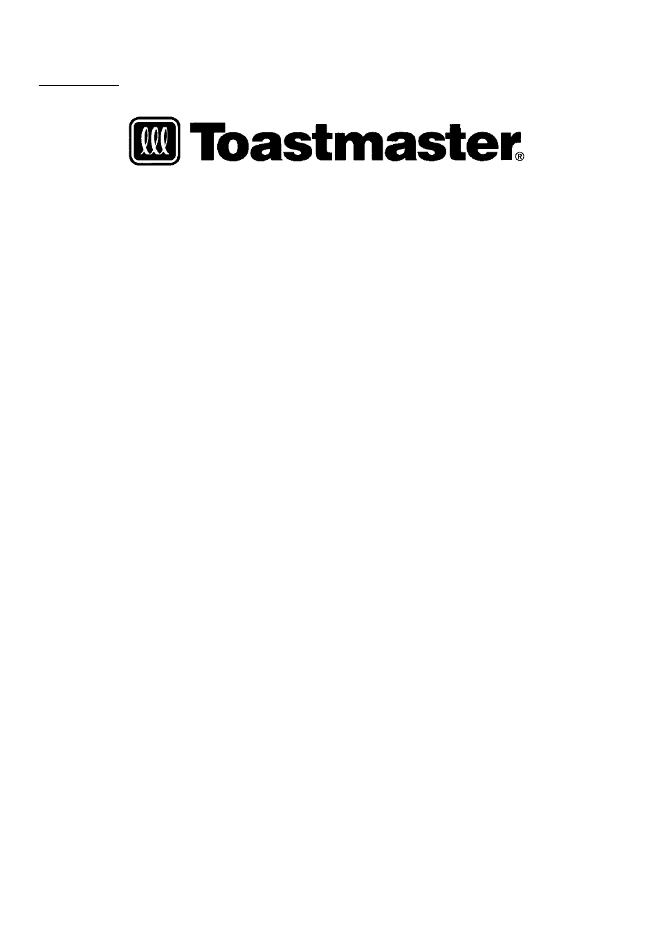 Toastmaster 583P User Manual | 21 pages