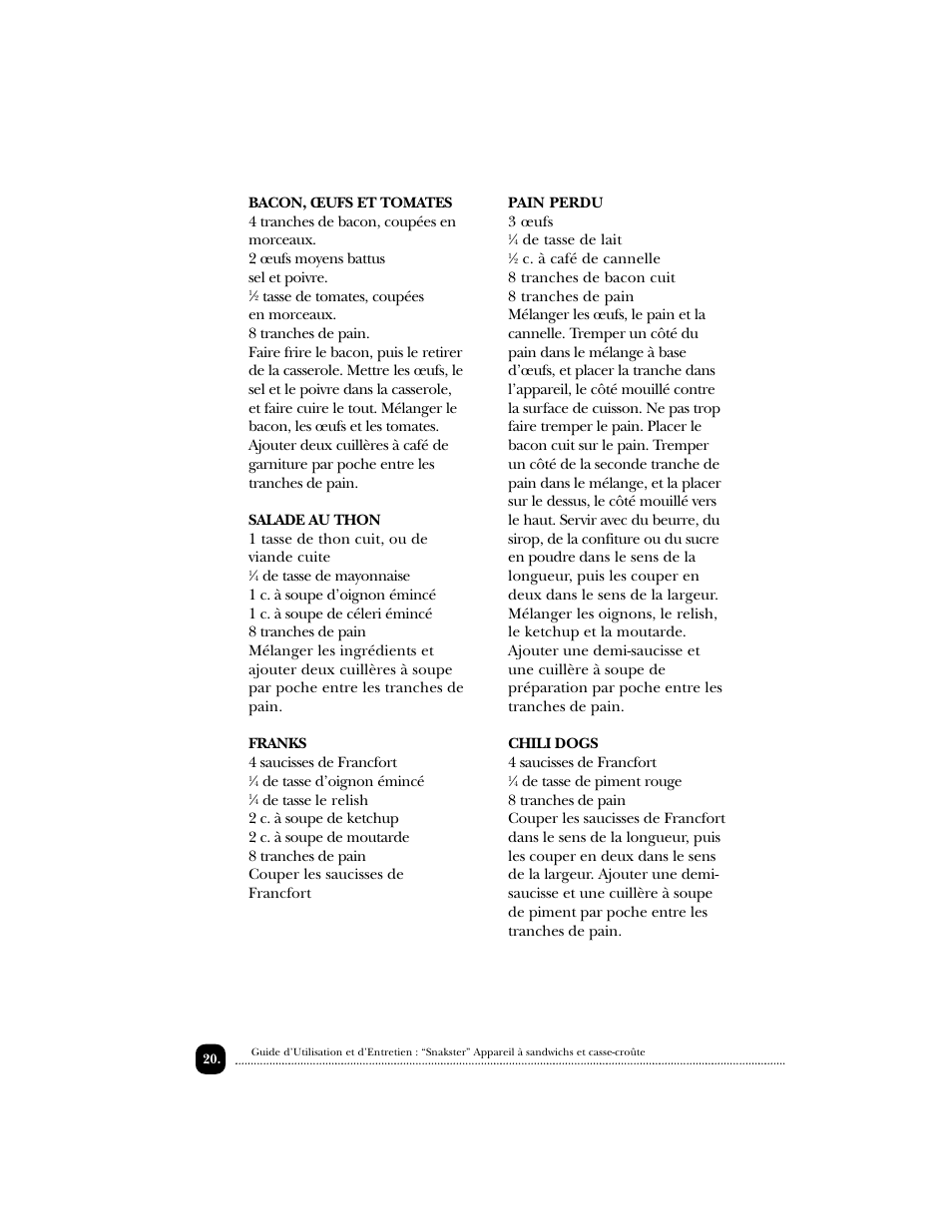 Toastmaster TSM2 User Manual | Page 21 / 42