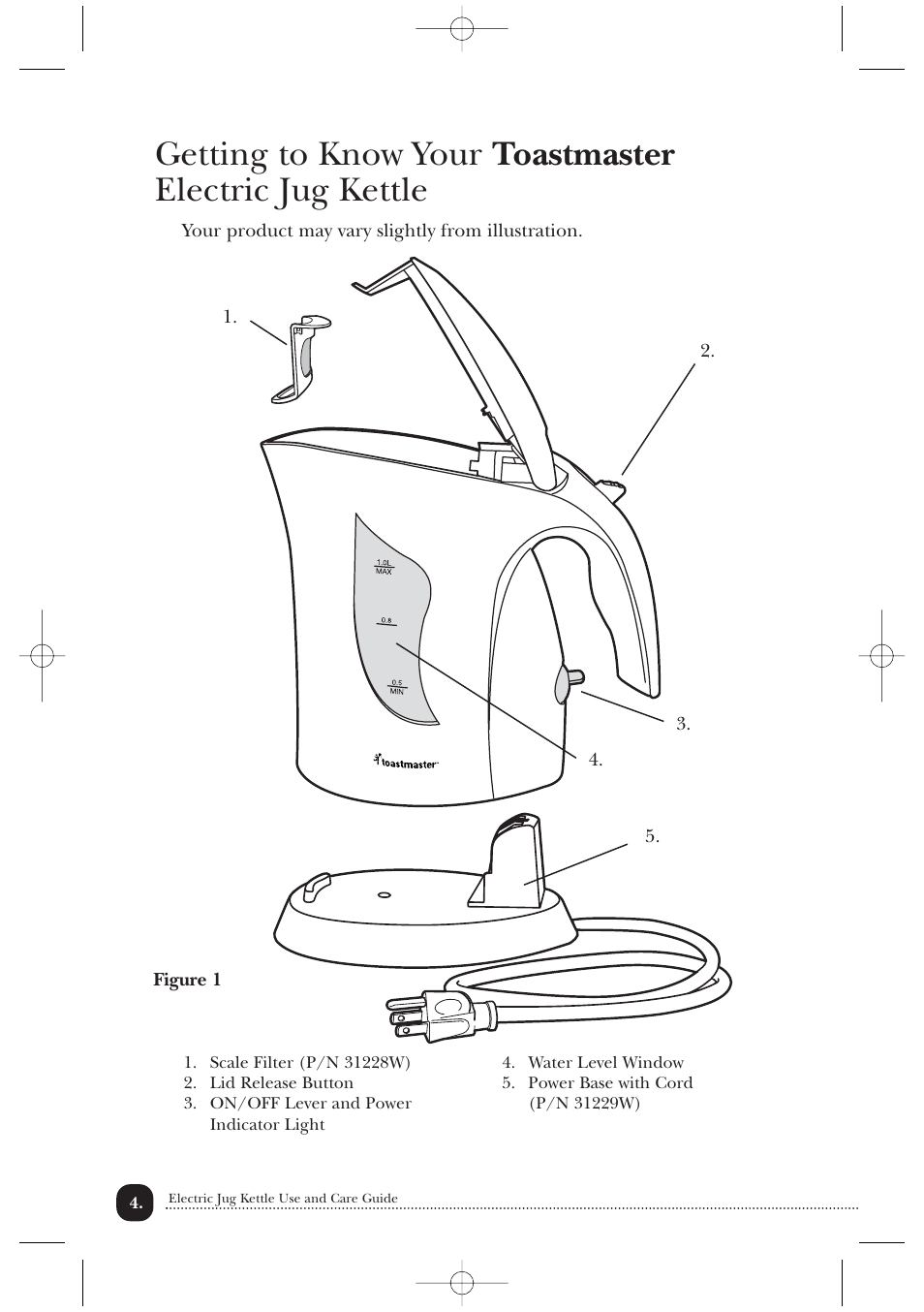 Toastmaster TMJK1CAN User Manual | Page 5 / 12