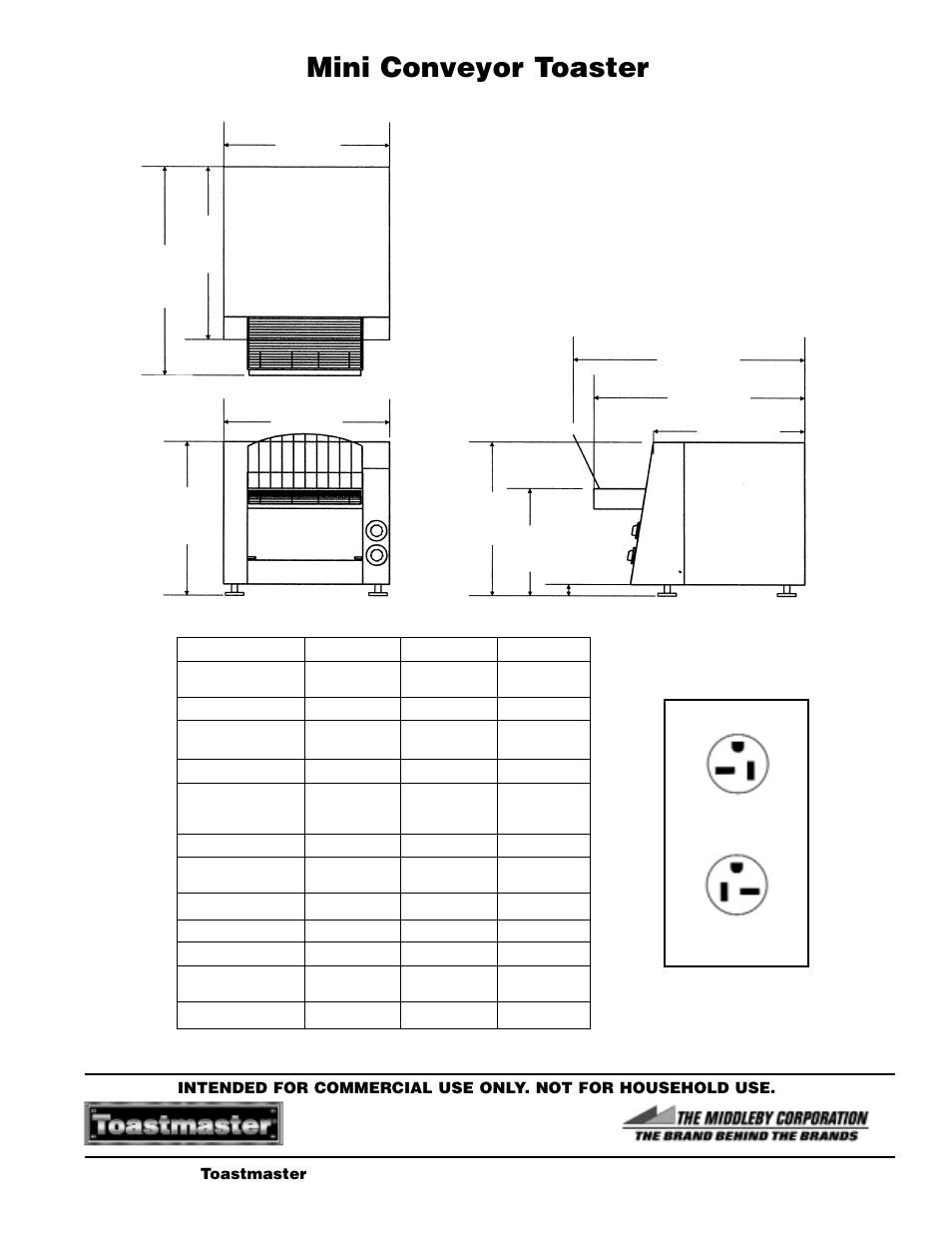 Mini conveyor toaster | Toastmaster TC13A3663 User Manual | Page 2 / 2