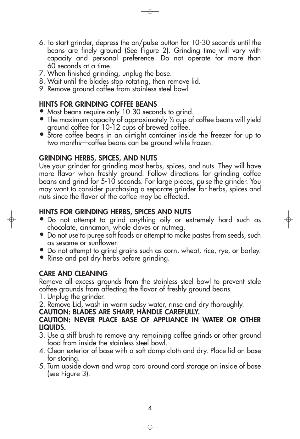 Toastmaster 1119CAN User Manual | Page 4 / 6