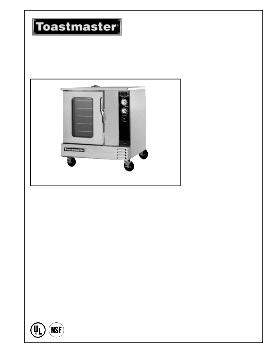 Toastmaster TG50RT User Manual | 2 pages