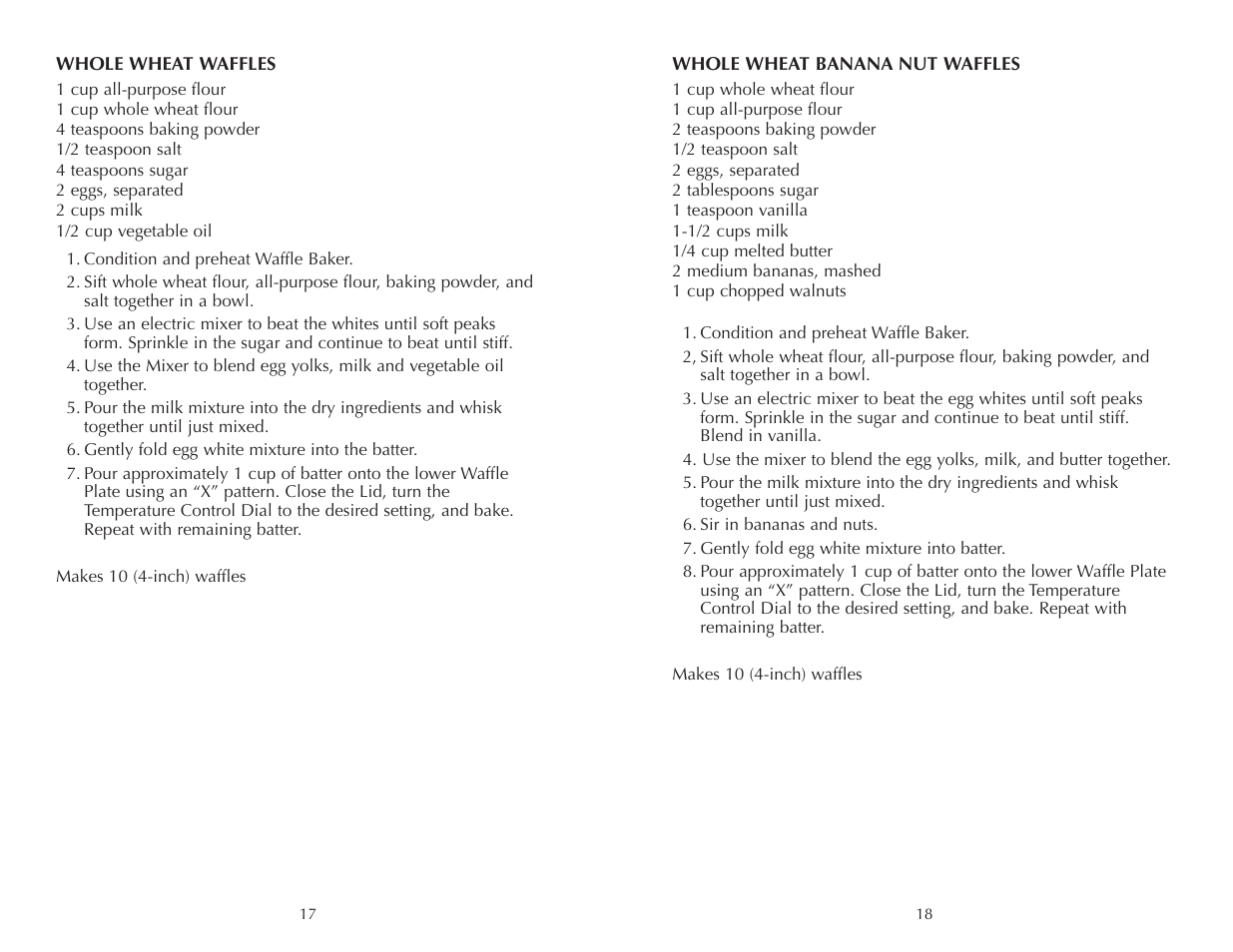 Toastmaster FWB275 User Manual | Page 19 / 22