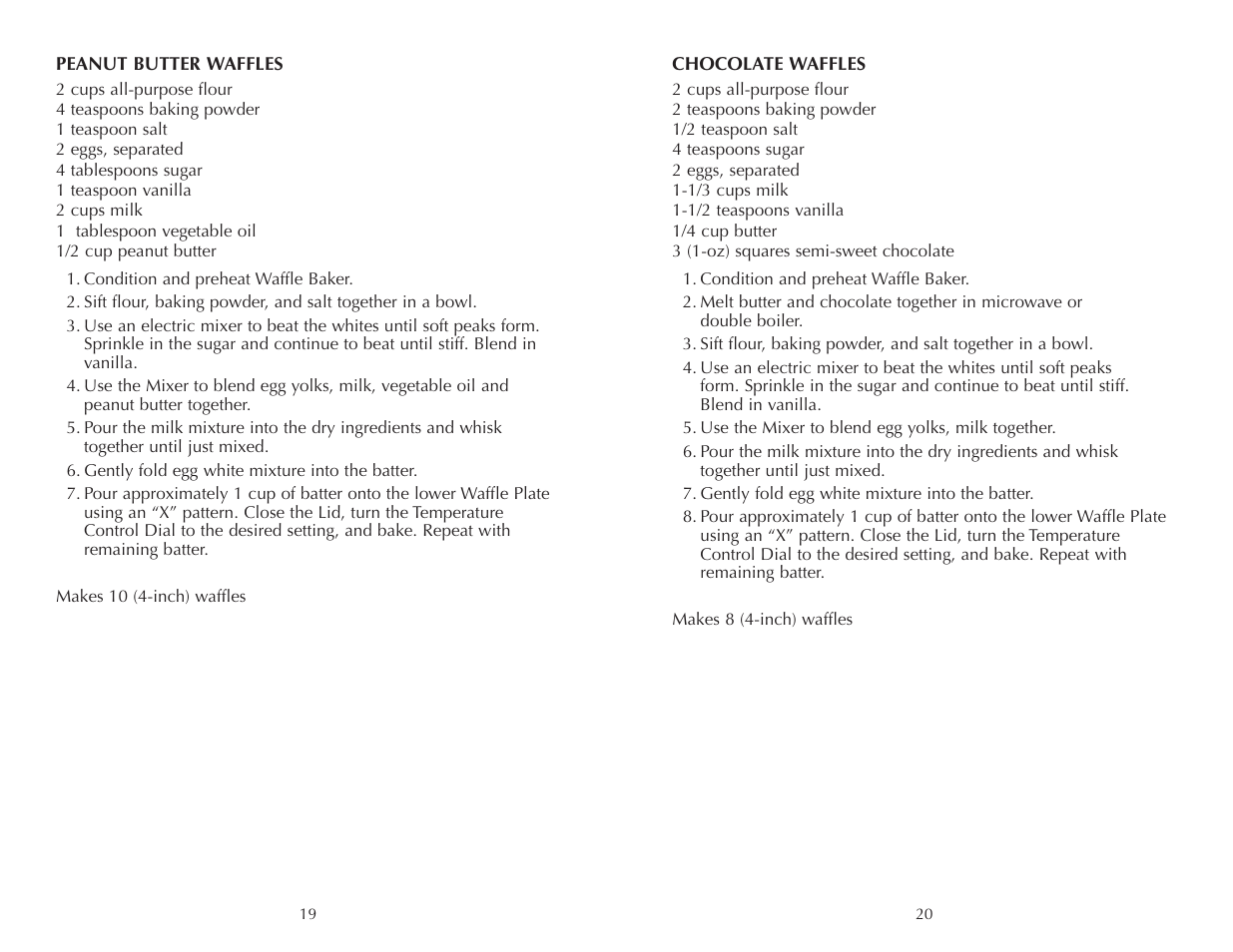 Toastmaster FWB275 User Manual | Page 21 / 22