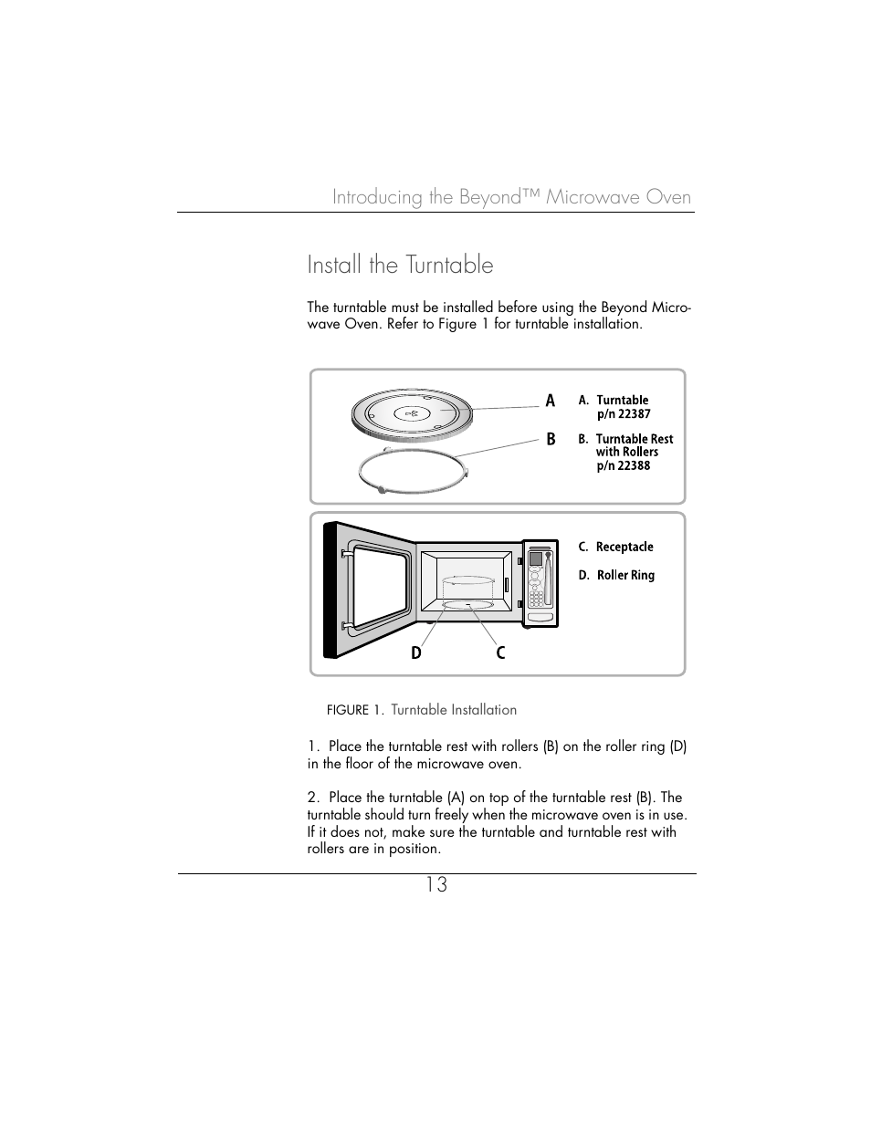Install the turntable | Toastmaster WBYMW1 User Manual | Page 14 / 85