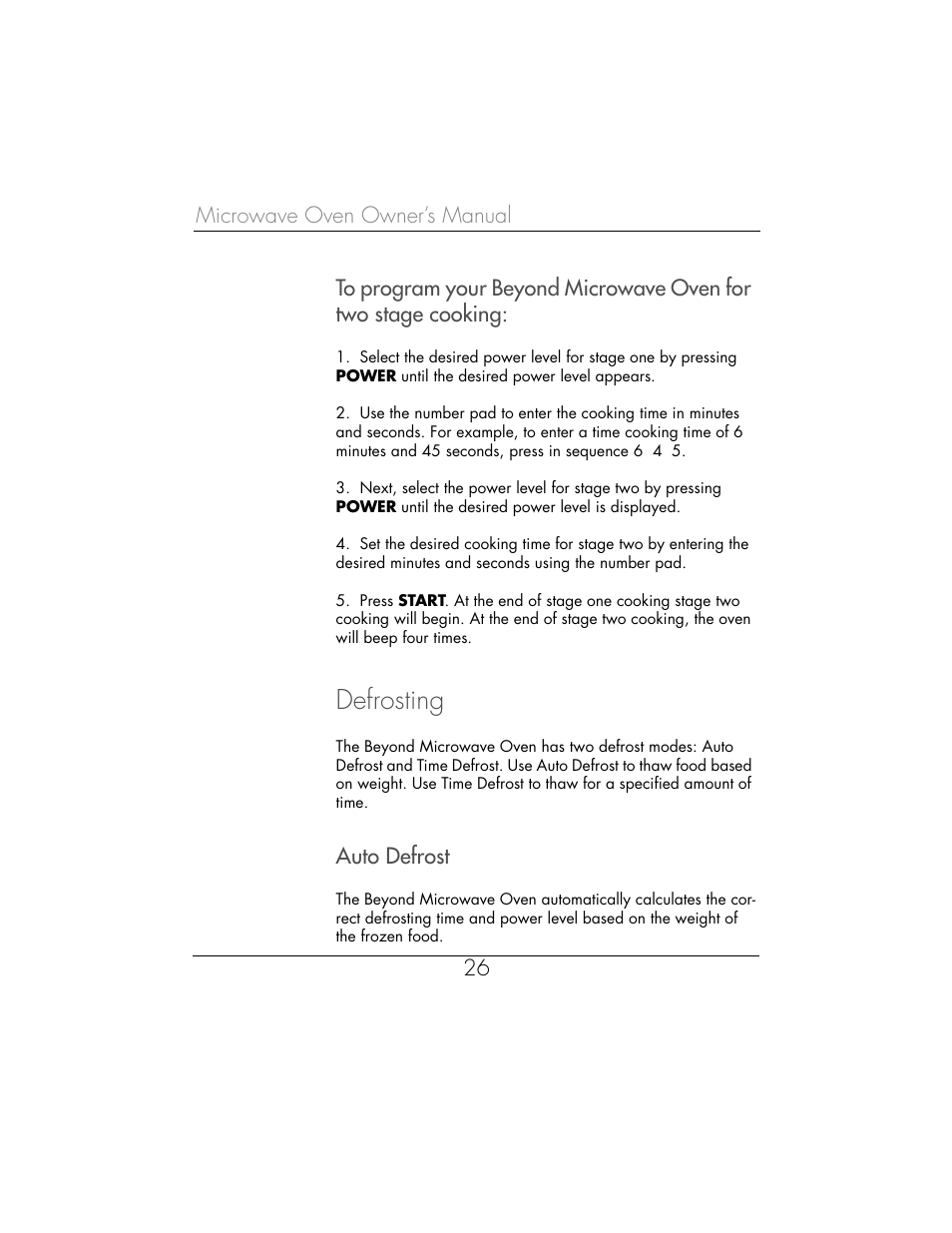 Defrosting | Toastmaster WBYMW1 User Manual | Page 27 / 85