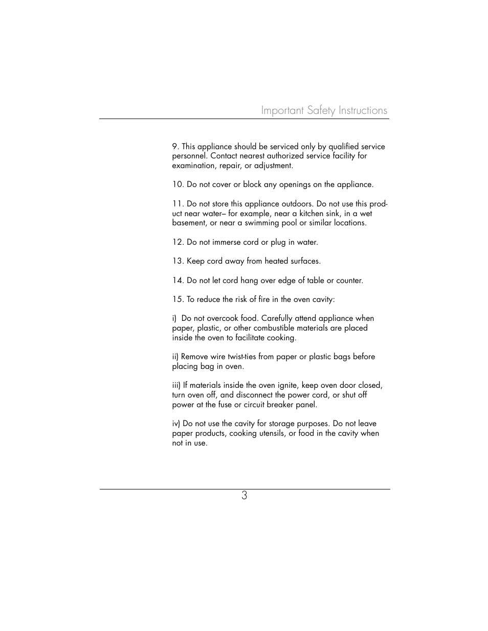Important safety instructions 3 | Toastmaster WBYMW1 User Manual | Page 4 / 85
